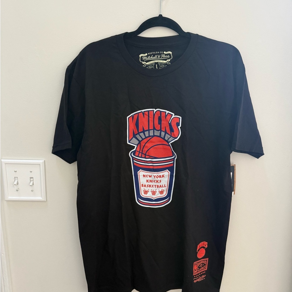 Mitchell & Ness Black Knicks Short Sleeve Tee
